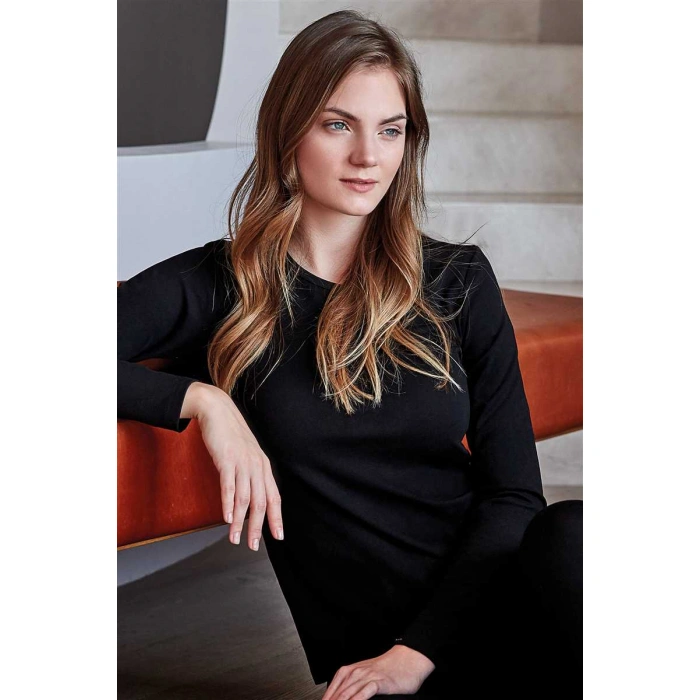 Kadın Termal Uzun Kol Geniş Yaka İçlik T-shirt