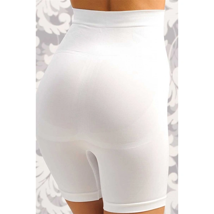 Kadın Toparlayıcı Bel İnceltici Dikişsiz Kısa Paçalı Yüksek Bel Sıkı Şort Korse
