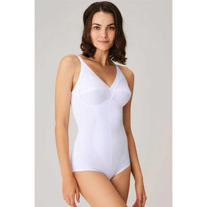 Kadın Toparlayıcı Vücut İnceltici Dikişli Alttan Kancalı Sıkı Badi Korse