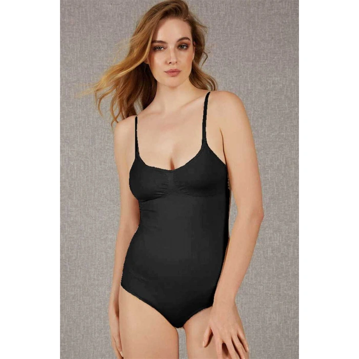 Kadın Toparlayıcı Vücut İnceltici Dikişsiz Altı Kancalı Badi Korse