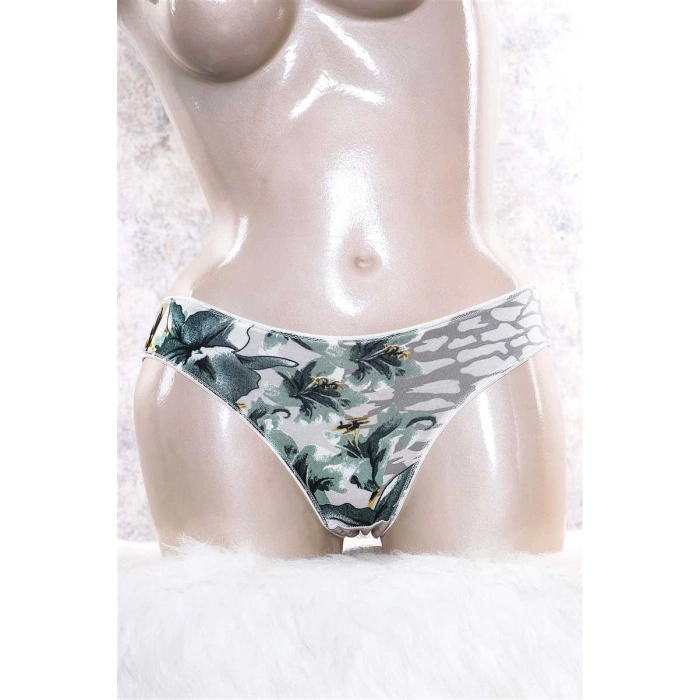 Kadın Viskon Kumaş Çiçek Desenli Slip