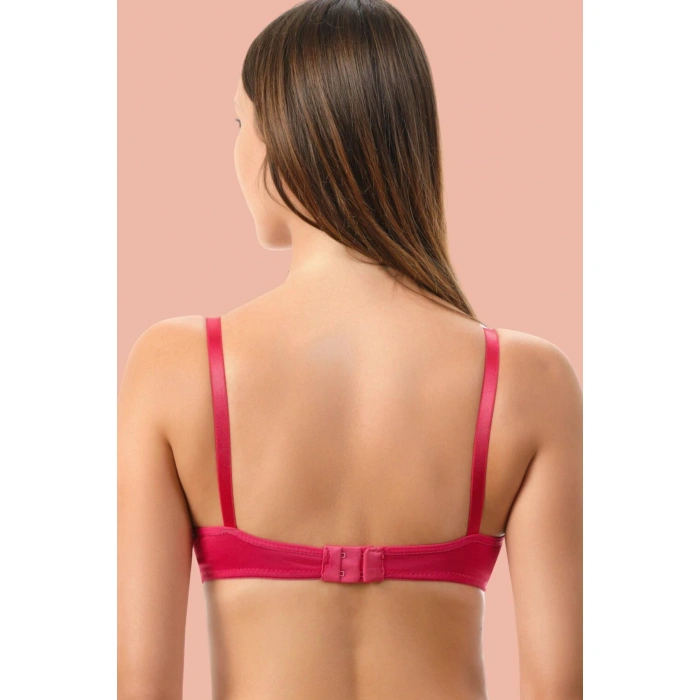 Kırmızı Dolgusuz Mikro Tek Sütyen