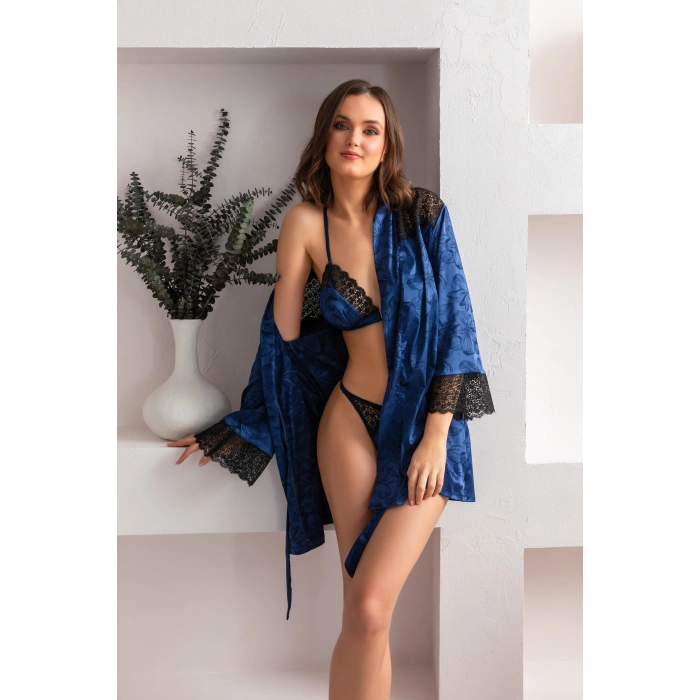 Kuşaklı Mini Boy Sabahlık (mgp12116)