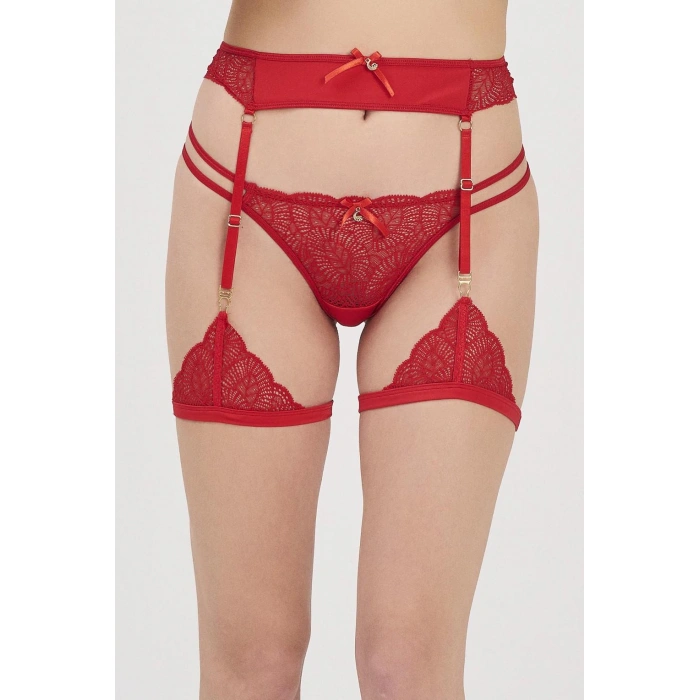 Moonlıght 3212 Kırmızı Jartiyer Takım