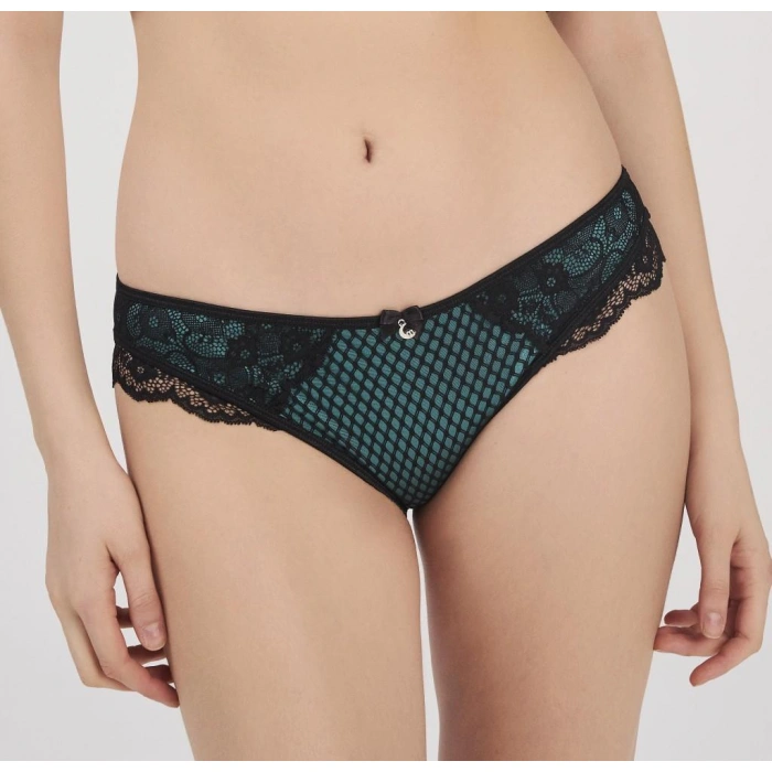 Moonlıght 3213 Dantel Detaylı Yeşil Slip