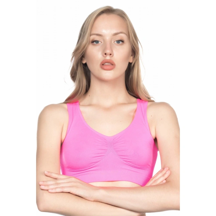 Neon Fuşya Mı Emay 4001 Soft Sporcu Büstiyer