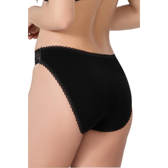 Siyah Mı Emay 1444 Modal Cotton Dantelli Külot