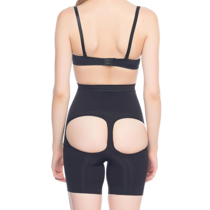 Siyah Mı Emay 2032 Popo Açık Masajlı Boxer Korse