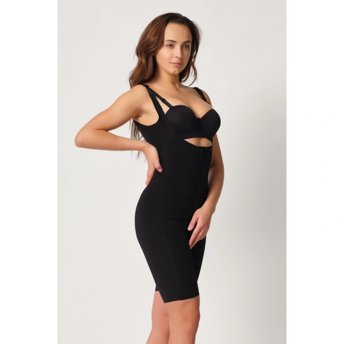 Siyah Mı Emay 2915 Agraflı Yelek Karyoka Destekli Boy Korse