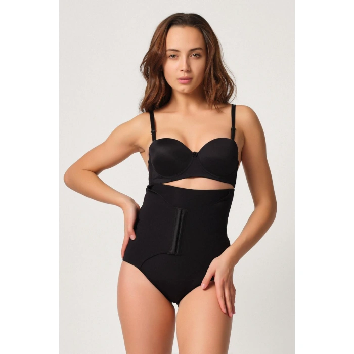 Siyah Mı Emay 2932 Double Karın Agraf Destekli Slip Lazer Korse
