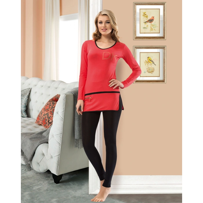 Uzun Kol Kadın Tayt Takım 759