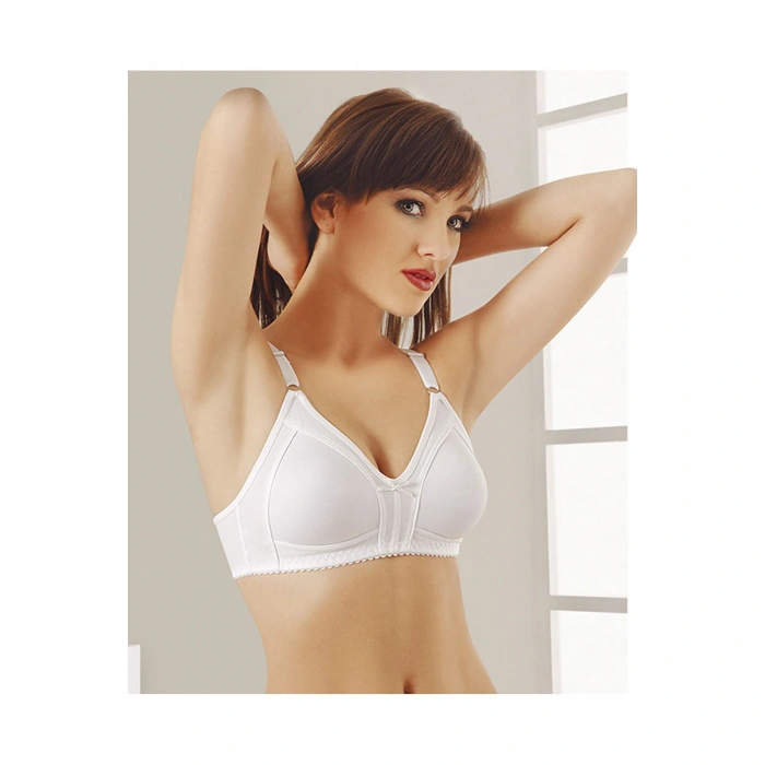 Beyaz Dikişsiz Toparlayıcı Sütyen - 501