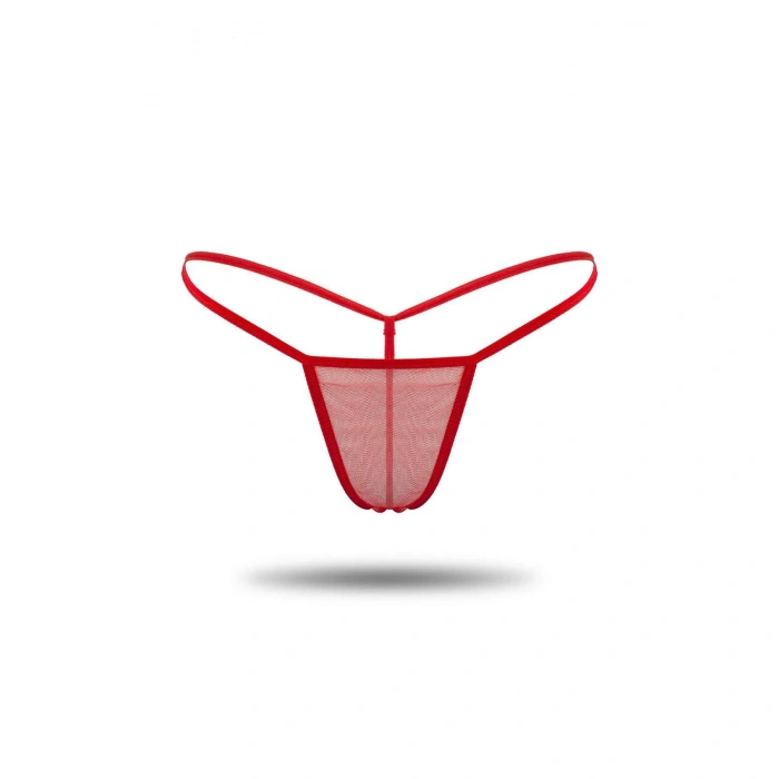 Kırmızı Tül Tanga Brf1115