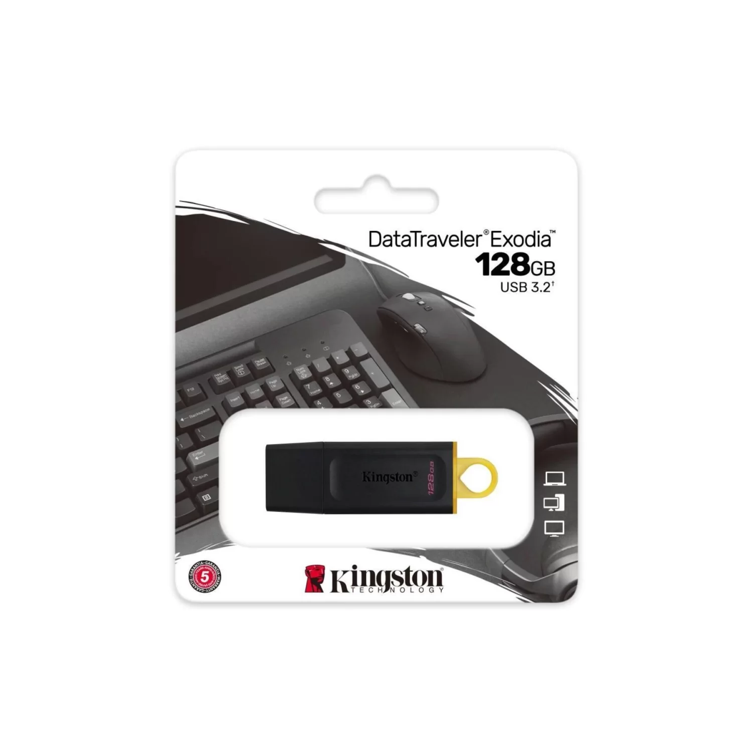 Kingston 128gb Usb 3.2 Gen.1 Flash Bellek Datatraveler Exodia Dtx/128 Usb Bellek