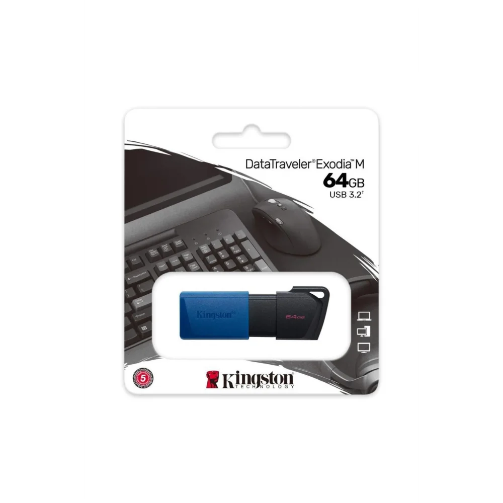 DTXM 64GB USB 3.2 Gen.1 DataTraveler Exodia M Flash Bellek DTXM/64