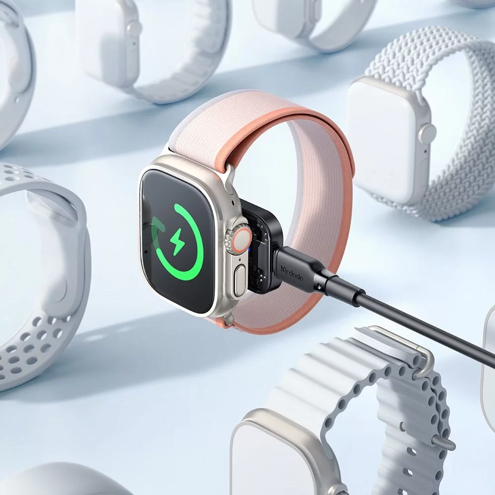 Mcdodo CH-2061 Apple Watch İçin Şeffaf Kablosuz Şarj Cihazı-Lightning Giriş