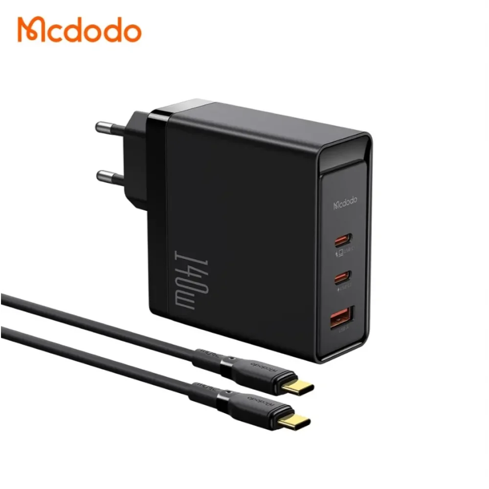 Mcdodo CH-2913 140W GaN 5 Pro Şarj Adaptörü + Type-C To Type-C Şarj Kablosu