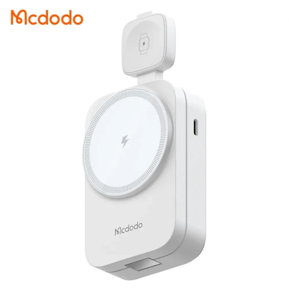 Mcdodo CH-5090 15W 3ü 1 Katlanabilir Kablosuz Şarj Standı-Beyaz