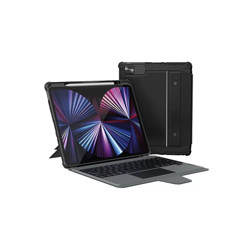 Nillkin NLK-0305 Bumper Combo RGB Işıklı Klavyeli iPad Kılıf 10.2 İnç 2019/2020/2021