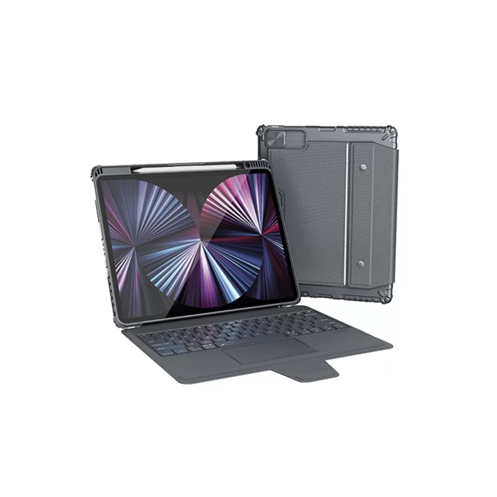 Nillkin NLK-0305 Bumper Combo RGB Işıklı Klavyeli iPad Kılıf 10.2 İnç 2019/2020/2021