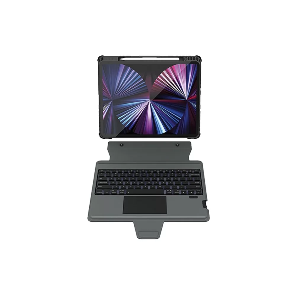 Nillkin NLK-0305 Bumper Combo RGB Işıklı Klavyeli iPad Kılıf 10.2 İnç 2019/2020/2021