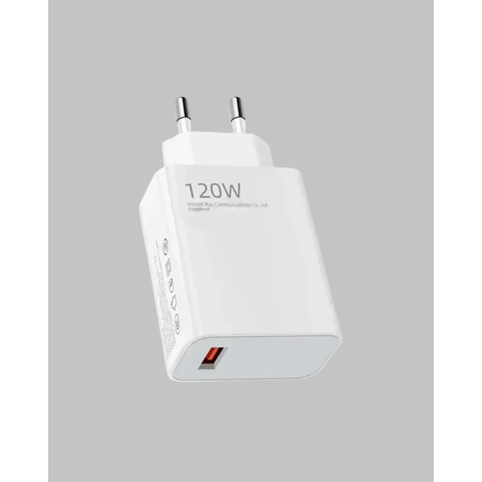 120W Hızlı Şarj Başlığı Ultra Güçlü Type-C Adaptör Kablo Dahil