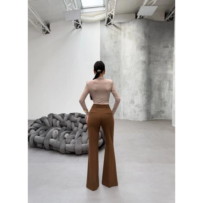 230 Gr Poly Viscose Full Lycra İspanyol Paça Pantolon