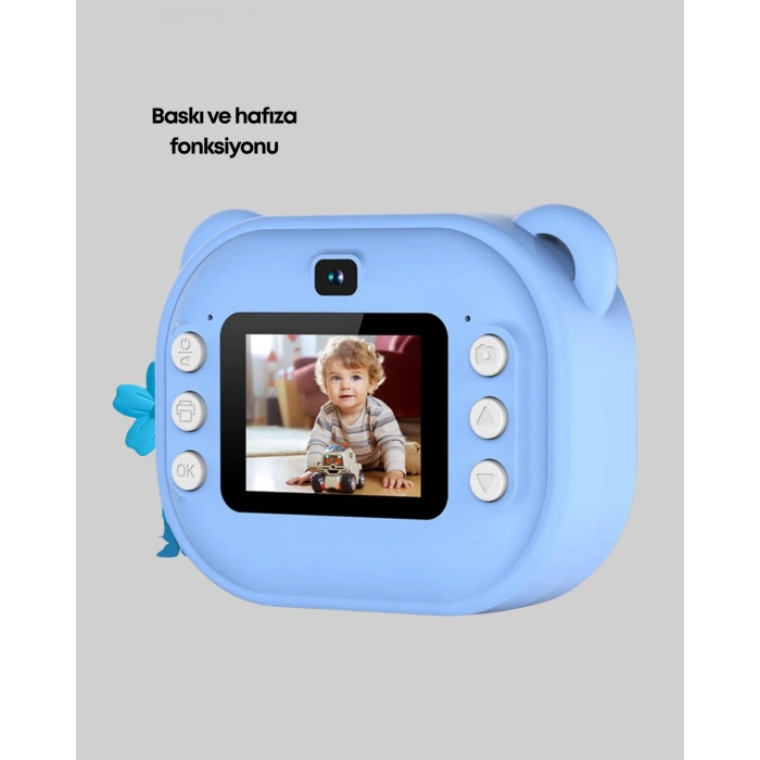 24MP HD Çift Lensli Şipşak Kamera – Termal Baskılı, 32GB Dahili Hafızalı