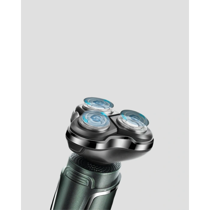 3D Akıllı Kesim Teknolojili Şarjlı Tıraş Seti – 3 Başlıklı, Paslanmaz Çelik Bıçaklı