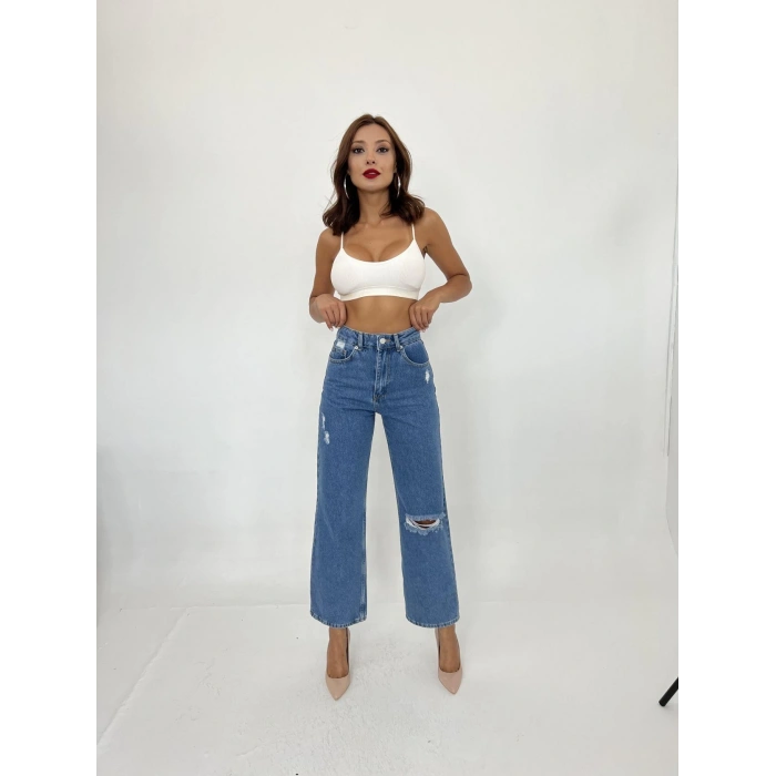 6288 KOT PANTOLON-MAVİ