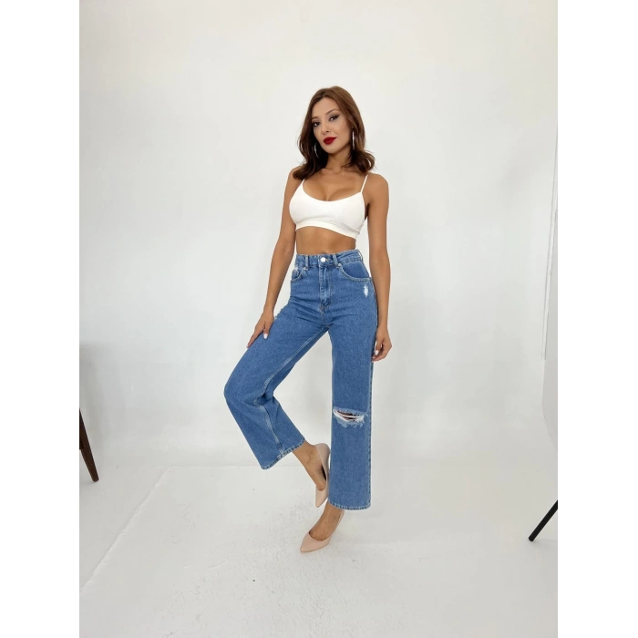 6288 KOT PANTOLON-MAVİ