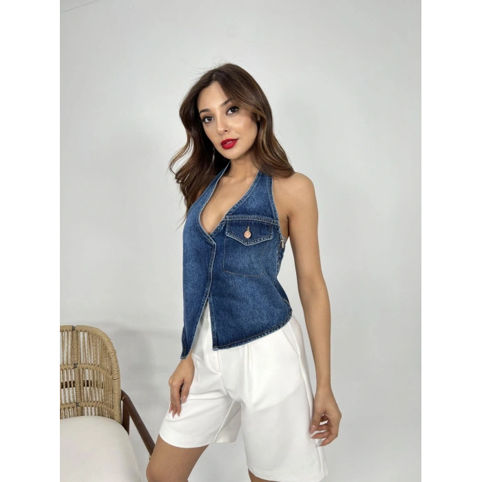 6532 KOT YELEK-MAVİ