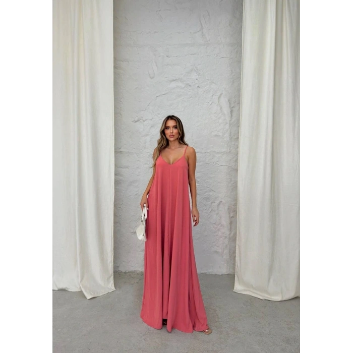 Aerobin uzun elbise pembe pt