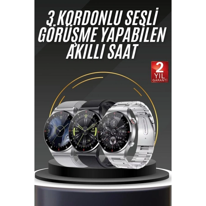 Akıllı Saat Uyku ve Sağlık Takibi NFC Uyumlu Bluetoooth Bağlantılı Android İOS Uyumlu