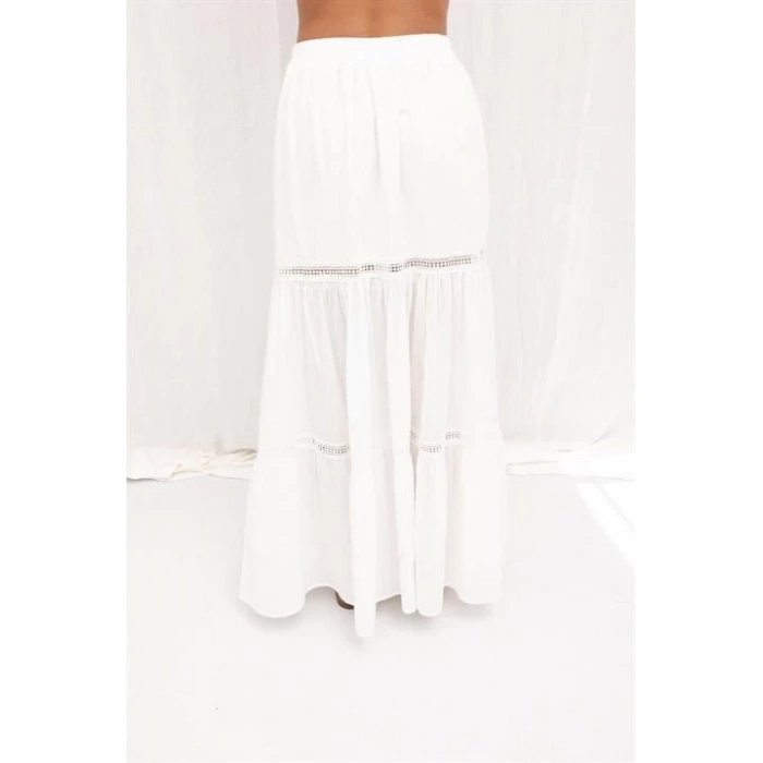 Annie Brode Şerit Detaylı Etek 4036