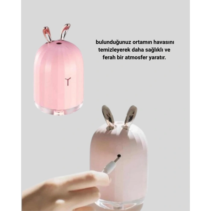 Aromaterapi Uyumlu Hava Nemlendirici – Ultrasonik Sessiz Difüzör