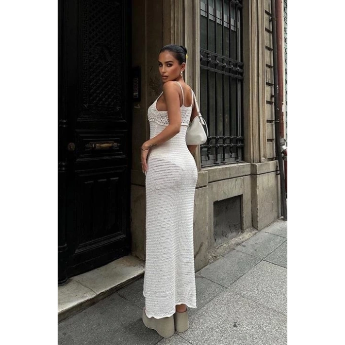 Artesmis Askılı Ajurlu Elbise 2773