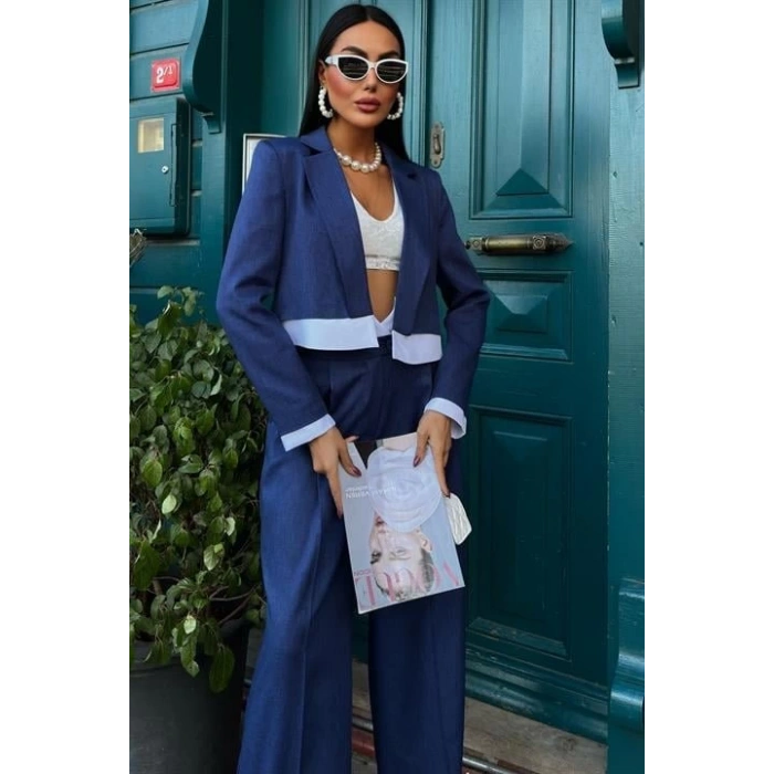 Audrey Crop Ceket Takım 10106
