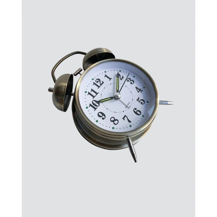 Bronz Metal Masa Saati