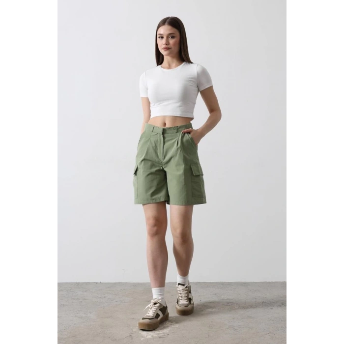 Cargo Cepli Şort - Haki