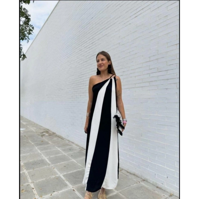 ÇİFT RENKLİ ELBİSE