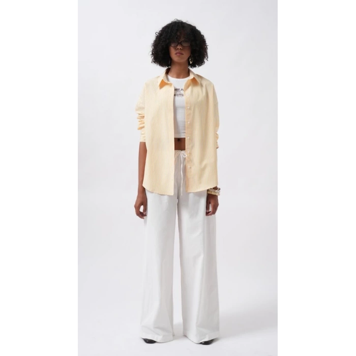 Çizgili Basic Gömlek