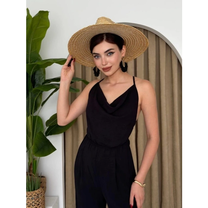 Darcy Sırt Dekolteli Tulum