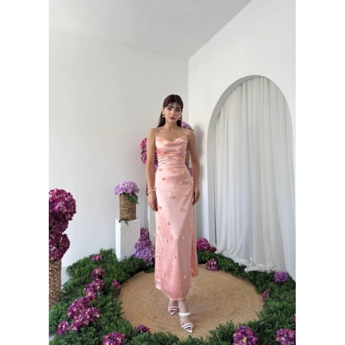 Dora Çiçek Detaylı Elbise