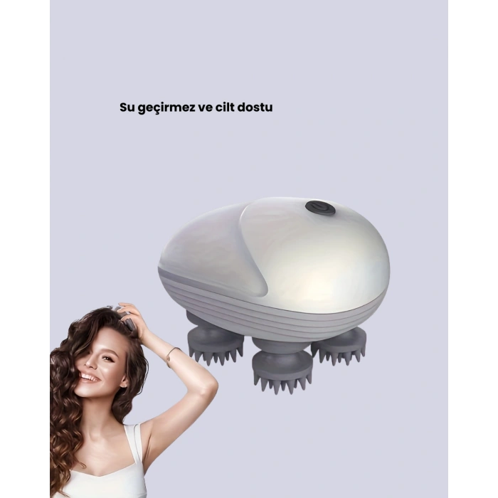 Elektrikli Kafa Derisi Masaj Aleti Islak ve Kuru Kullanım