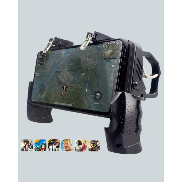 Ergonomik Tetik Tasarımlı Mobil Oyun Gamepad Tutucu