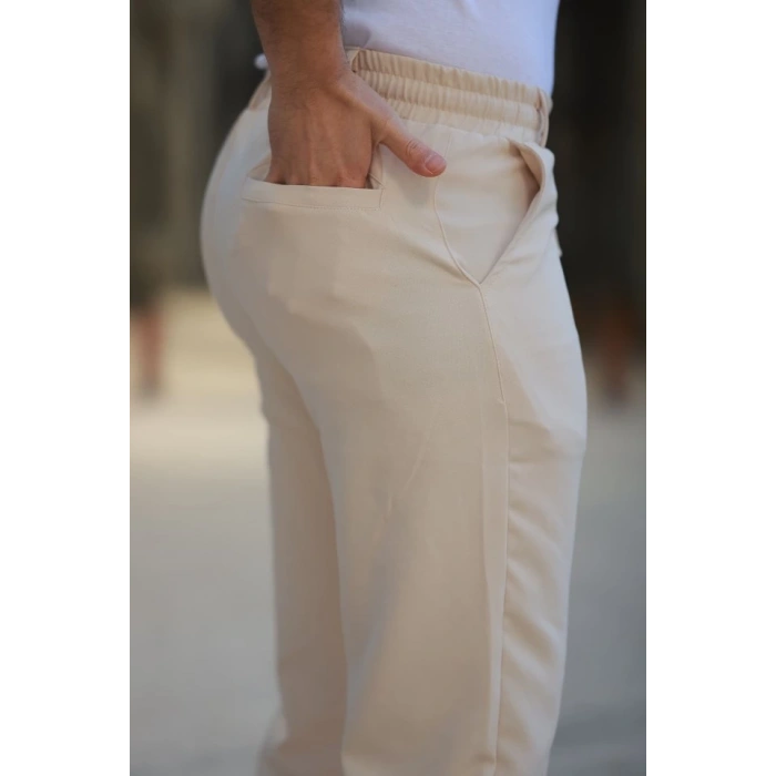 Erkek Beli Bağcıklı Jogger Pantolon