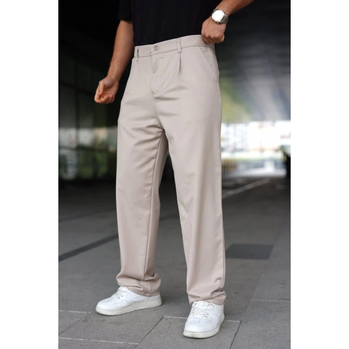 Erkek Beli Lastikli Baggy Pantolon