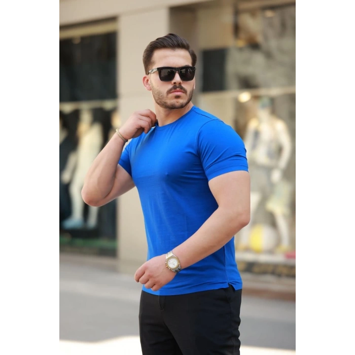 Erkek Bisiklet Yaka Basic Tişört