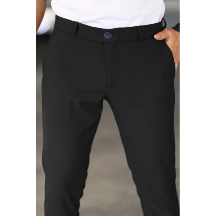 Erkek Düz Kesim Bilek Boy Kumaş Pantolon